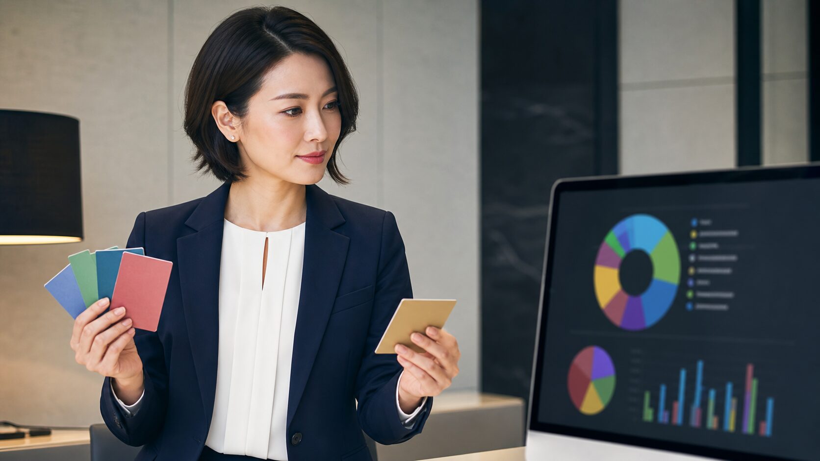 ポートフォリオのリバランス｜比率・税金・売買コストを同時に最適化するを解説する成人女性