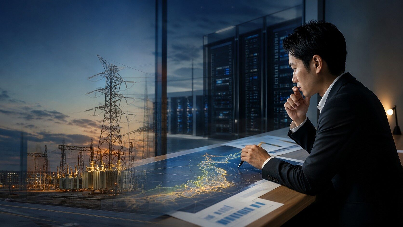 電力インフラ関連株の見方｜受注残・規制収益・資本効率を分析繧定ｧ｣隱ｬ縺吶ｋ謌蝉ｺｺ螂ｳ諤ｧ