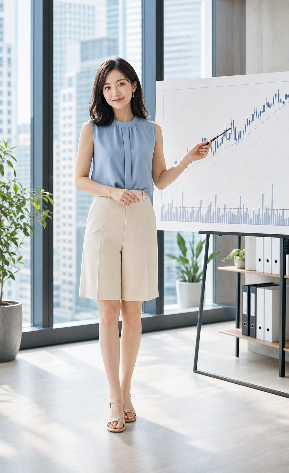 米国債投資を解説する女性投資解説者