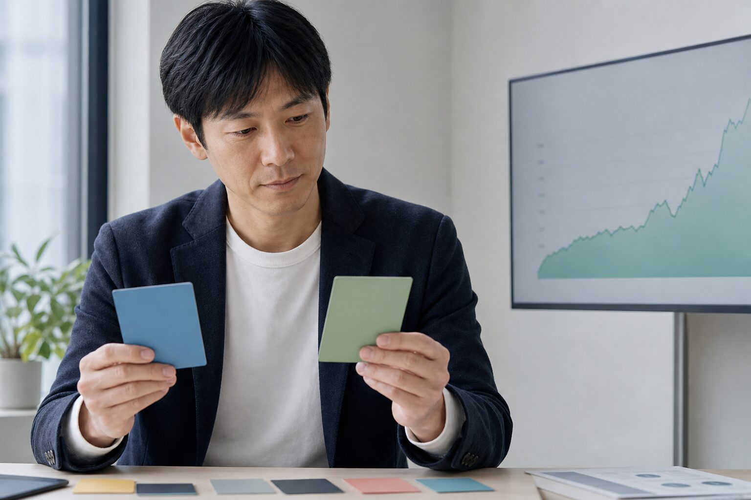 利確タイミングの考え方｜目標株価より期待値と資産配分で決めるを解説する成人女性
