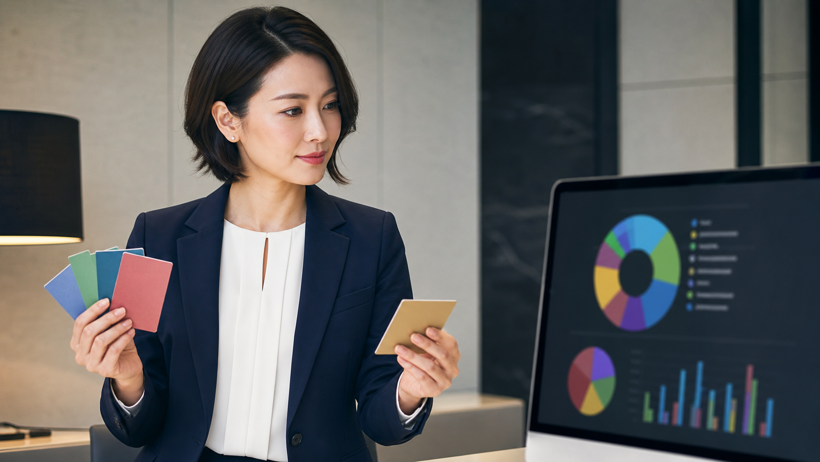 ポートフォリオのリバランス｜比率・税金・売買コストを同時に最適化するを解説する成人女性